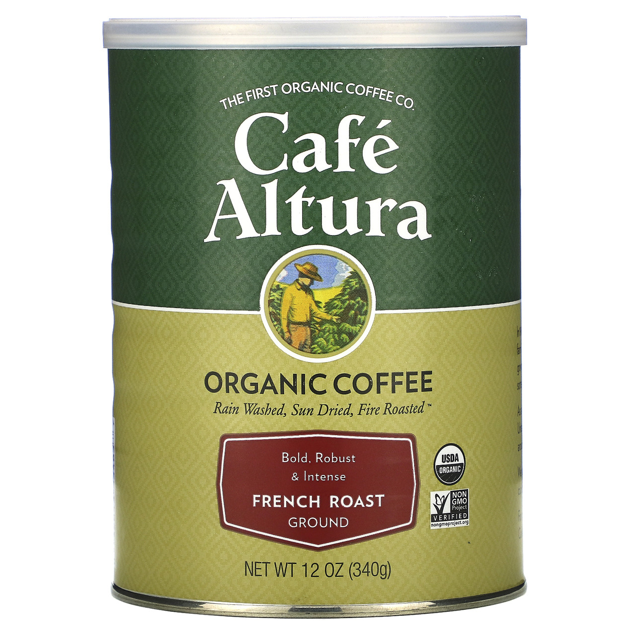 

Cafe Altura, Органический кофе, французская жарка, 12 унций (339 г)