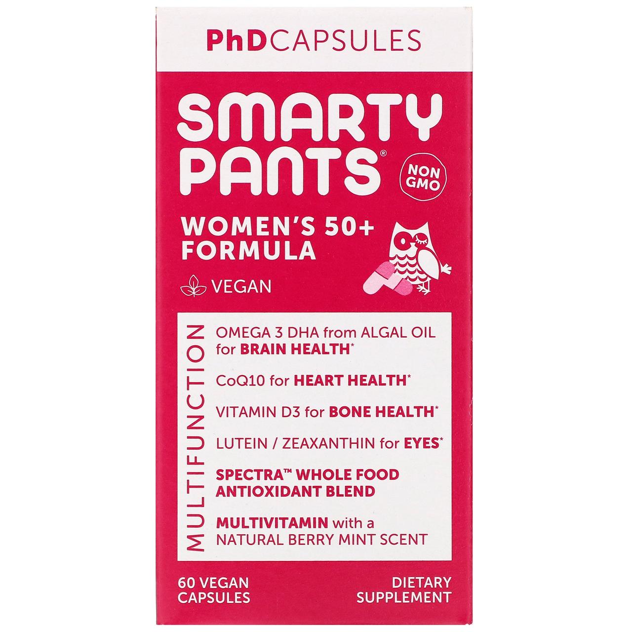 

SmartyPants, Women's 50+ Formula, 60 Vegan Capsules