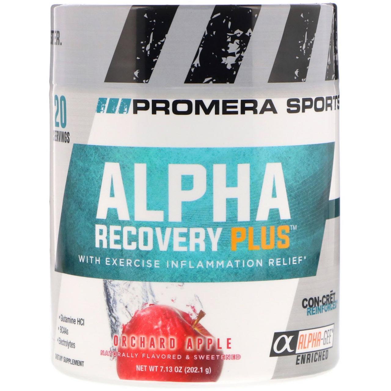 

Promera Sports, Alpha Recovery Plus, cадовое яблоко, 7,13 унц. (202,1 г)