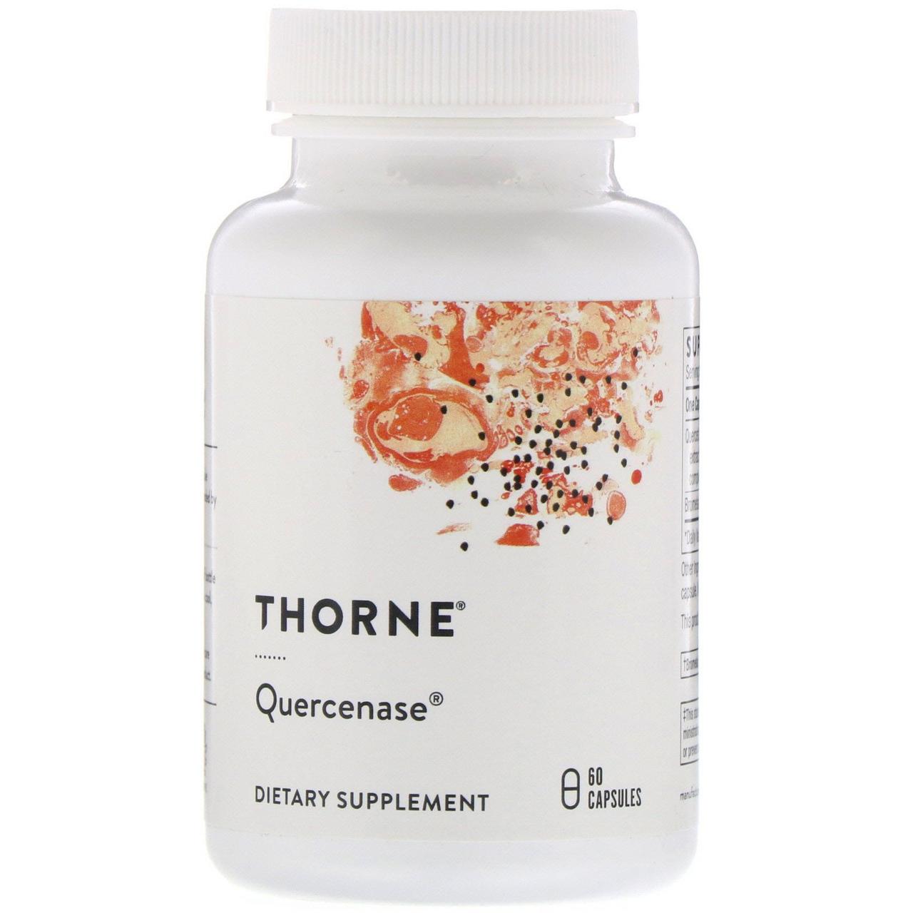 

Thorne Research, Quercenase, 60 капсул