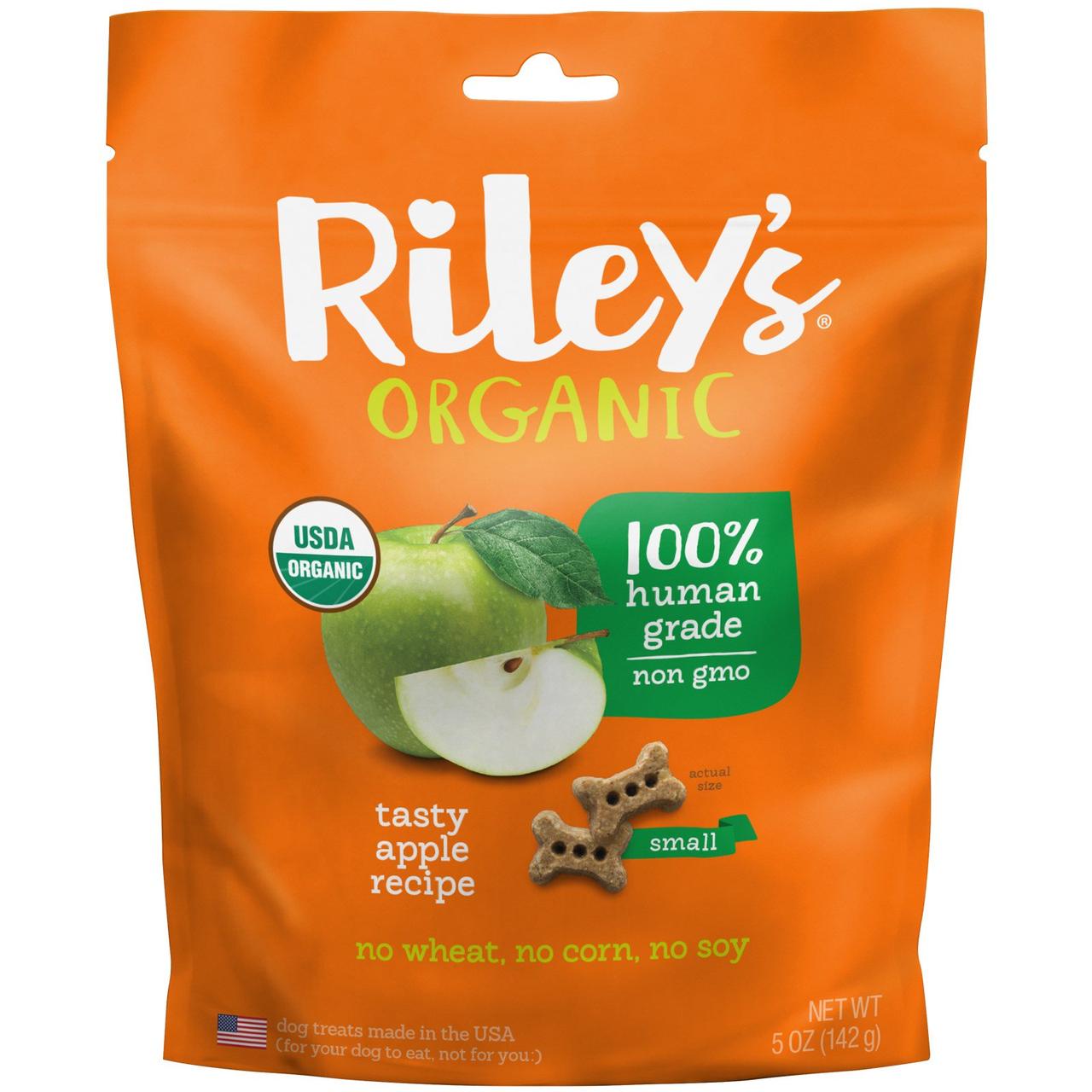 

Riley’s Organics, Угощение для собак, Маленькая кость, Яблоко, 5 унций (142 г)