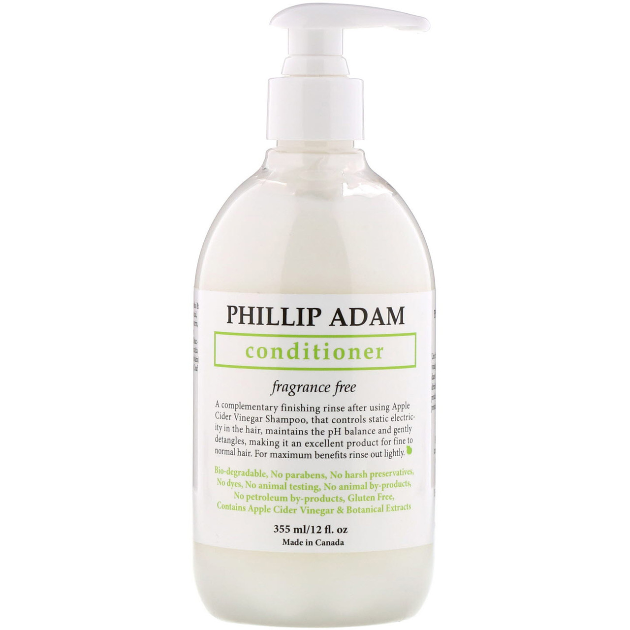 

Phillip Adam, Conditioner, Fragrance Free, 12 fl oz (355 ml