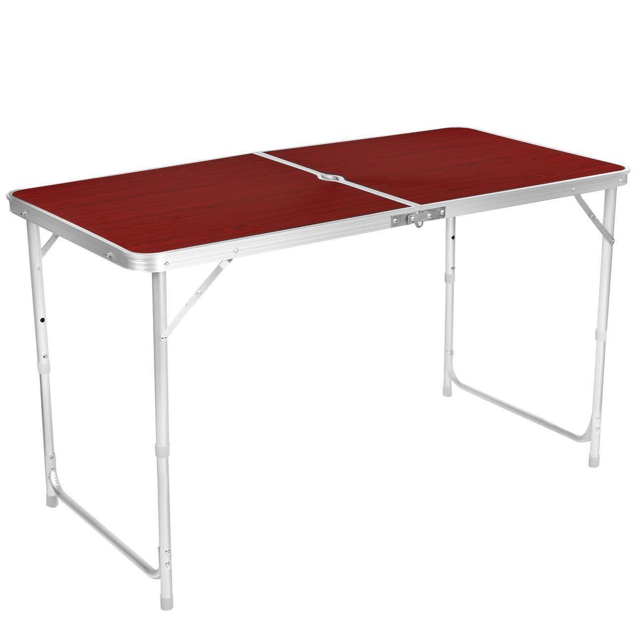 

Стол для пикника Folding table red в комплекте входят 4 стула, Туристический стол и стулья, Складной стол!