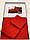 Комплект постільної білизни ТАС Premium Stripe Kirmi страйп сатин 220-200 см червоний, фото 3