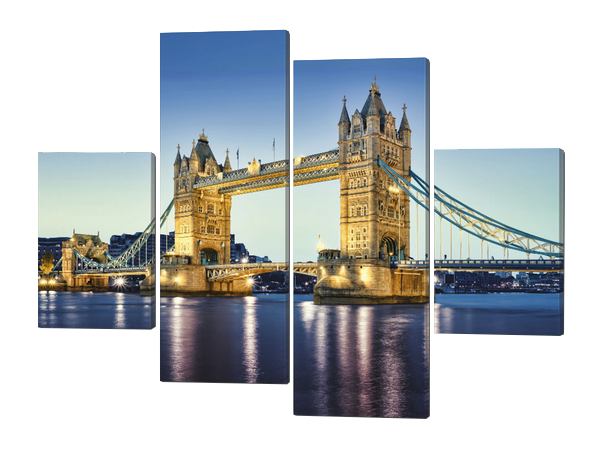 Модульная картина Interno Холст Англия мост 146x108см (R201L)