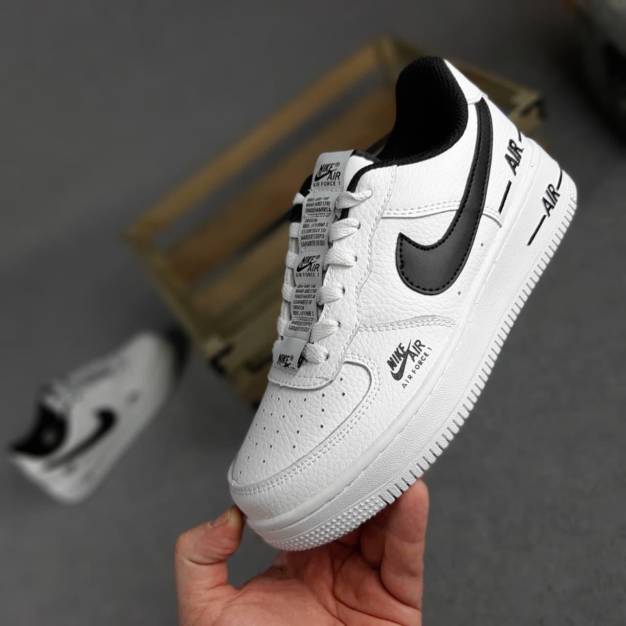 

Кроссовки мужские в стиле Nike Air Force 1 Double Air ( белые), Белый