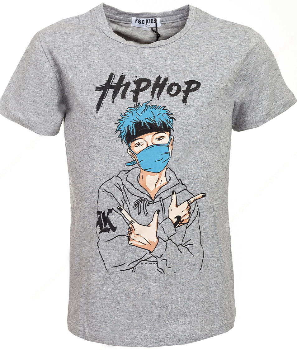 

Серая футболка для мальчика HIP HOP 16 лет
