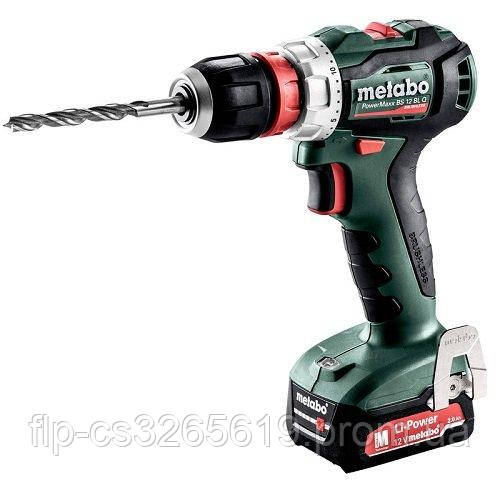 

Шуруповерт аккумуляторный Metabo PowerMaxx BS 12 BL Q, 4 А/ч