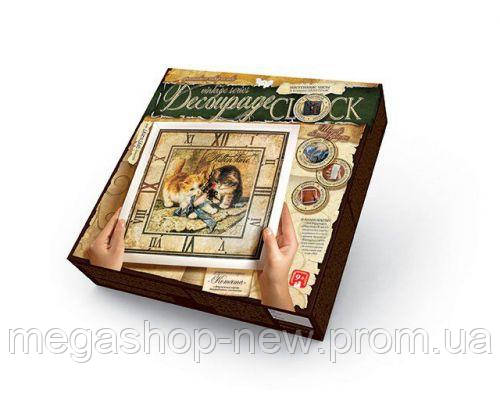 

Комплект креативного творчества "Decoupage Clock", с рамкой, DKC-01-03 DKС-01-01,02,, Dankotoys