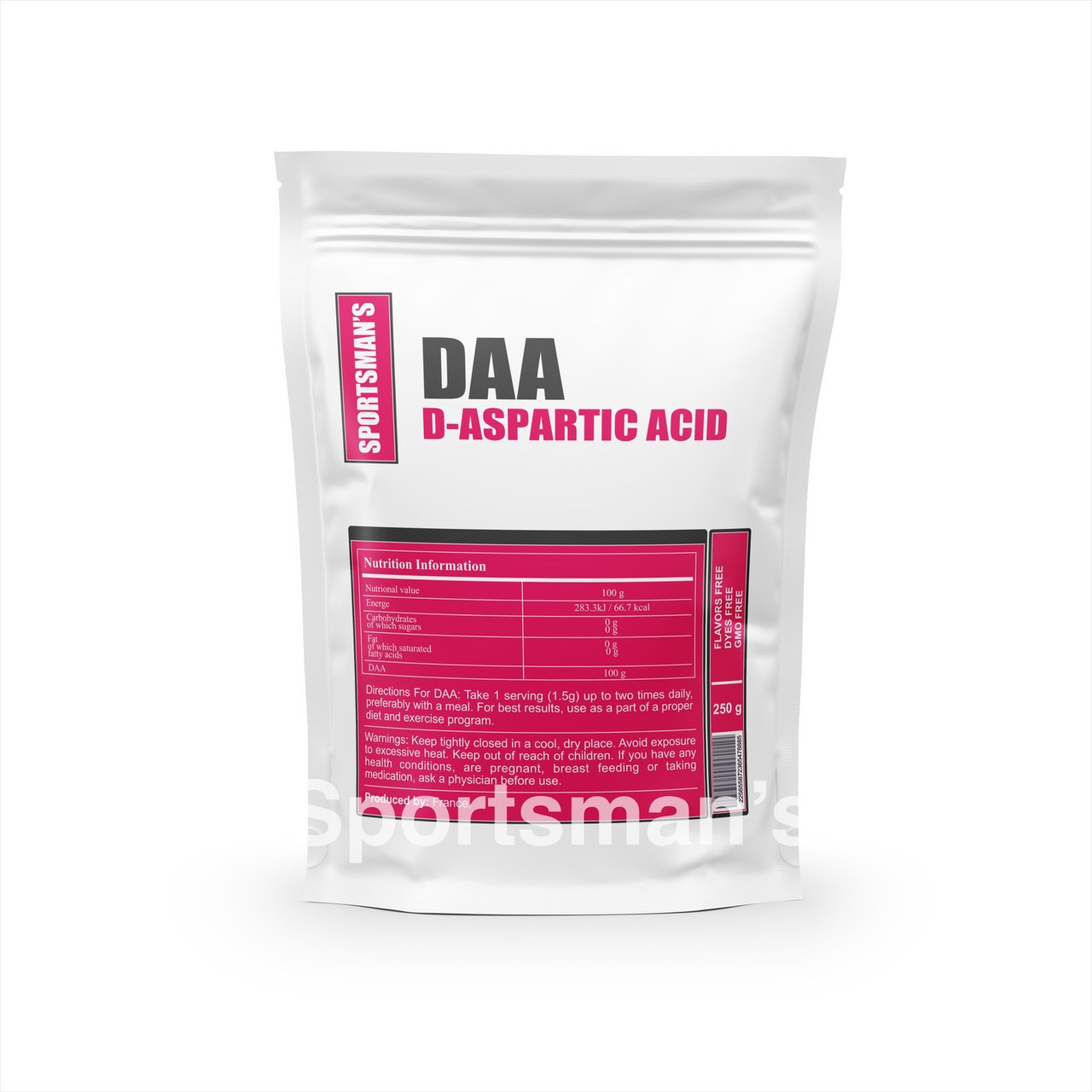 

Аспарагиновая кислота Тестостерон DAA ( D-Aspartic Acid ) 250грамм