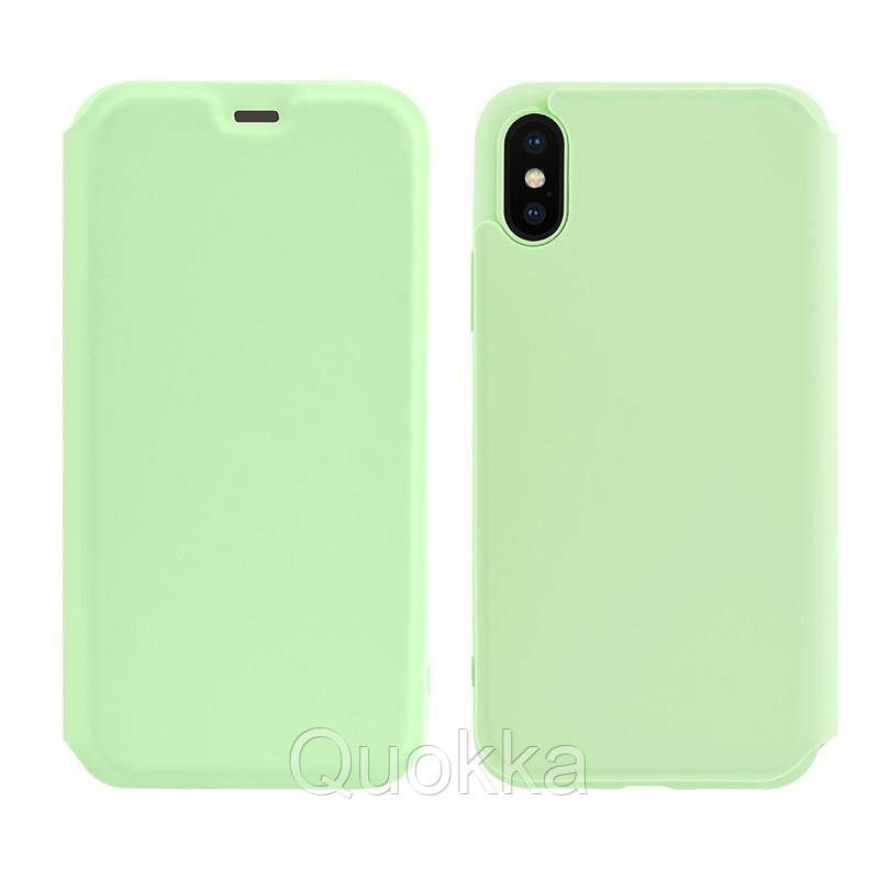 

Чехол-книжка Hoco Colorful series liquid silicone для Apple iPhone XS Max Green, Зеленый
