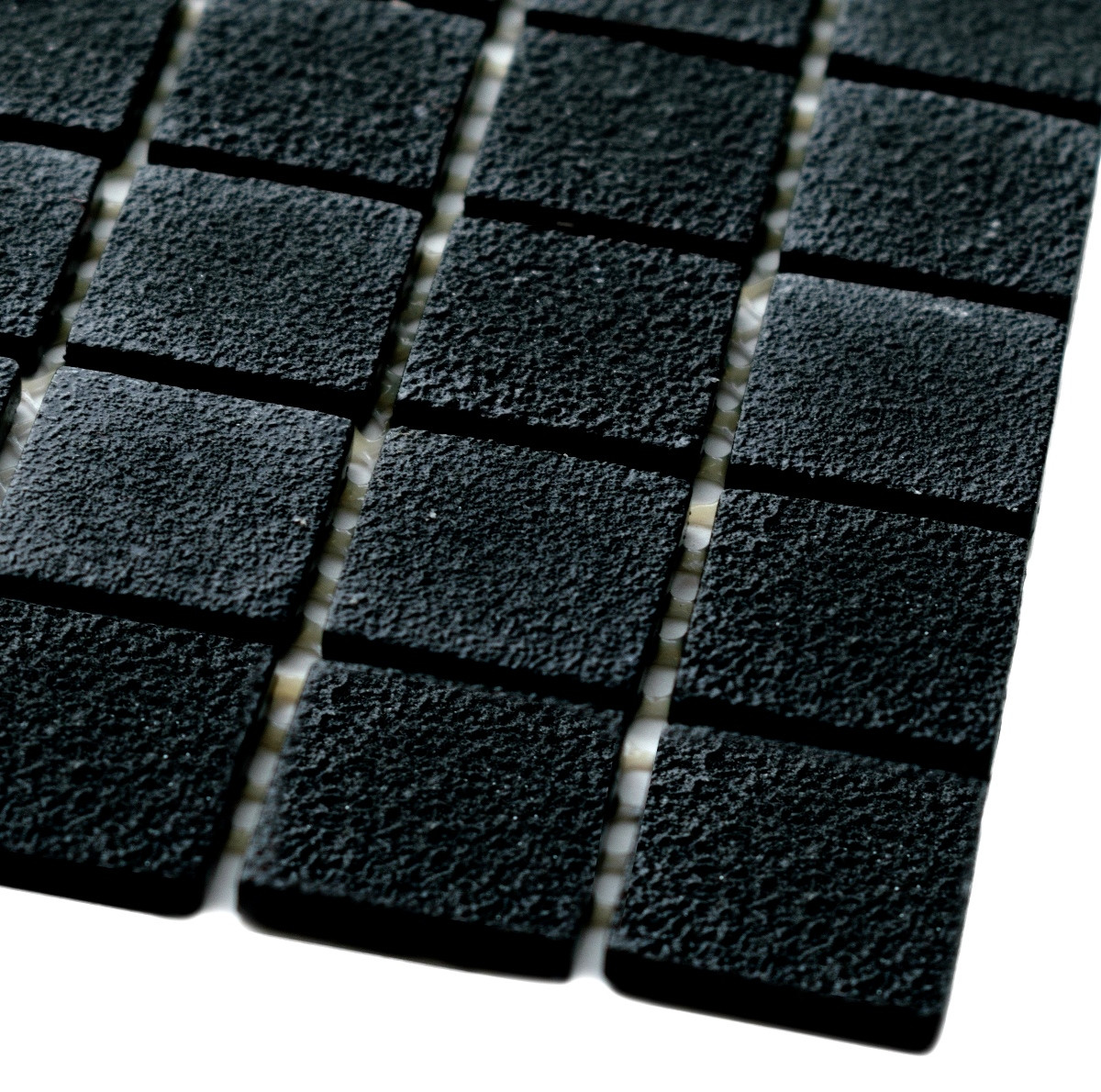 

Мозаика CONCRETE BLACK черная облицовочная для ванной, душевой, кухни, Черный