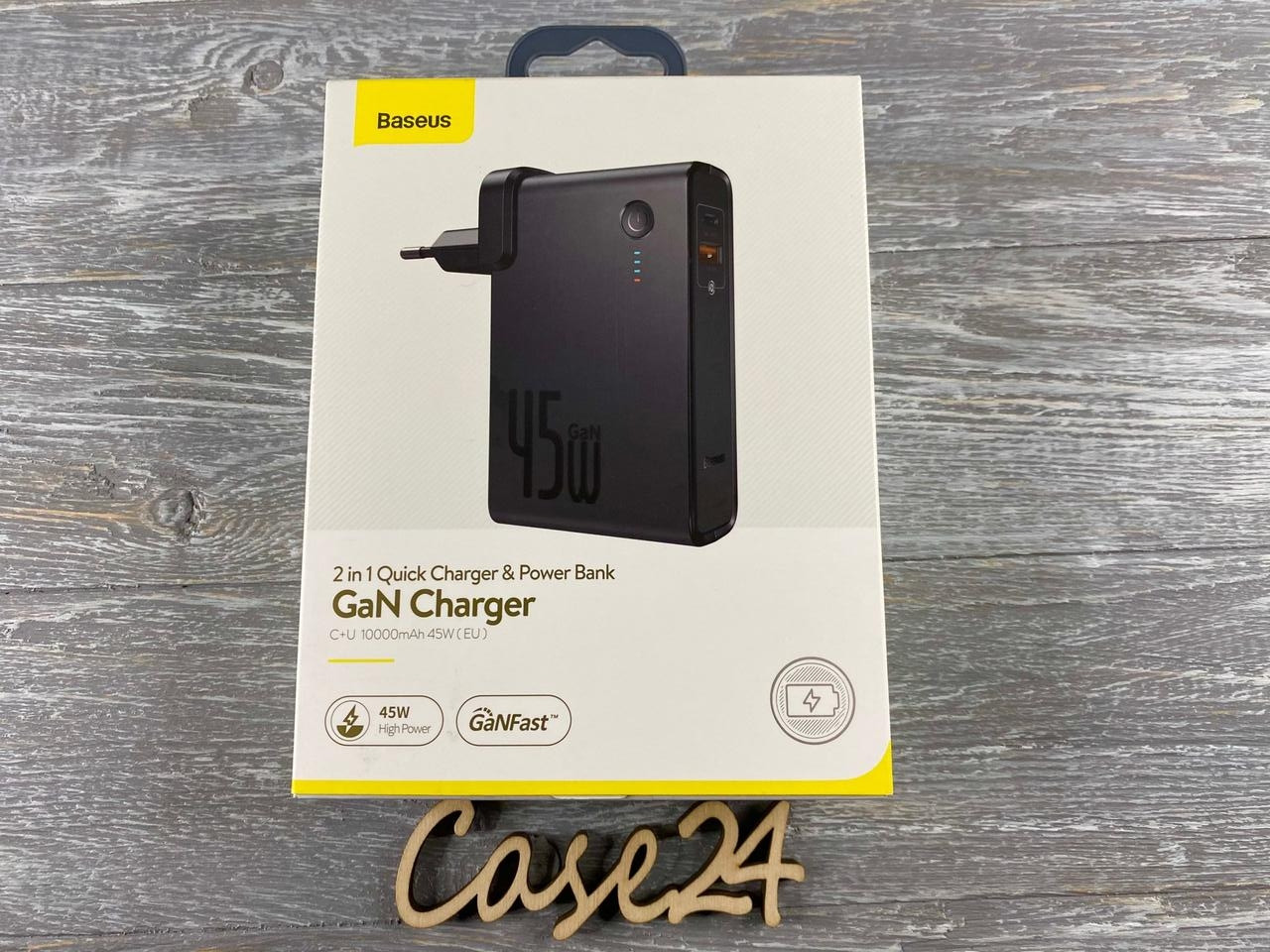 

Сетевое зарядное устройство + Power Bank Baseus GaN Charger 10000 мАч черный