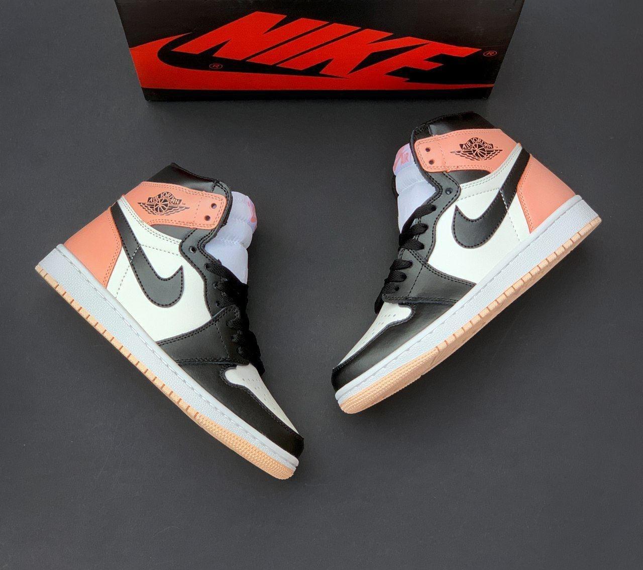 

Женские кроссовки Nike Air Jordan 1 Retro White Pink / Найк Аир Джордан 1 Ретро Белые Розовые 40, Белый