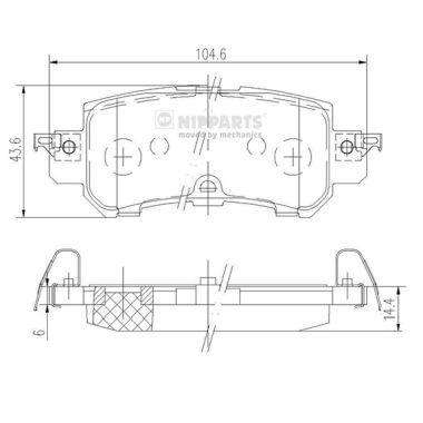 

Тормозные колодки к-кт. MAZDA CX-3 (DK) / MAZDA CX-5 (KE, GH) 2011-2017 г.