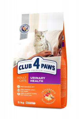 

Клуб 4 Лапы (Club 4 Paws) Premium Urinary Health для кошек профилактика мочекаменной болезни 5 кг