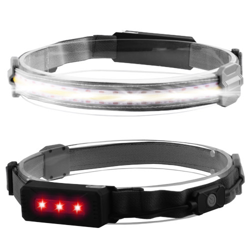 

Фонарь на лоб Stripe Ultra bright YD-33, 37SMD (white) + 3SMD (red), ЗУ micro USB, аккум.