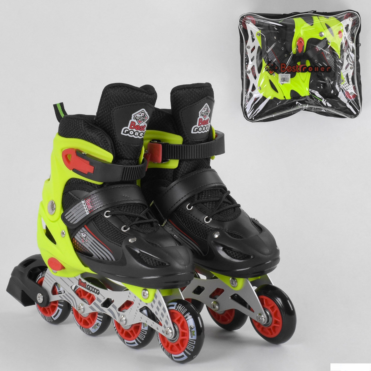 

Ролики 90015-М Best Roller /размер 34-37/ цвет - САЛАТОВЫЙ