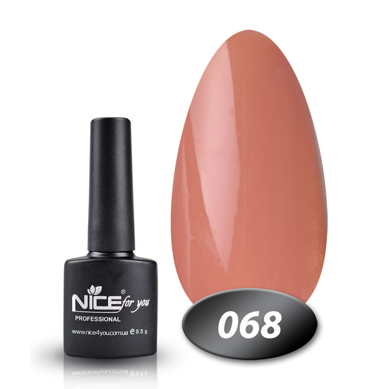 

Гель-лак Nice For You Основная палитра №068 нюдовый 8,5 г.