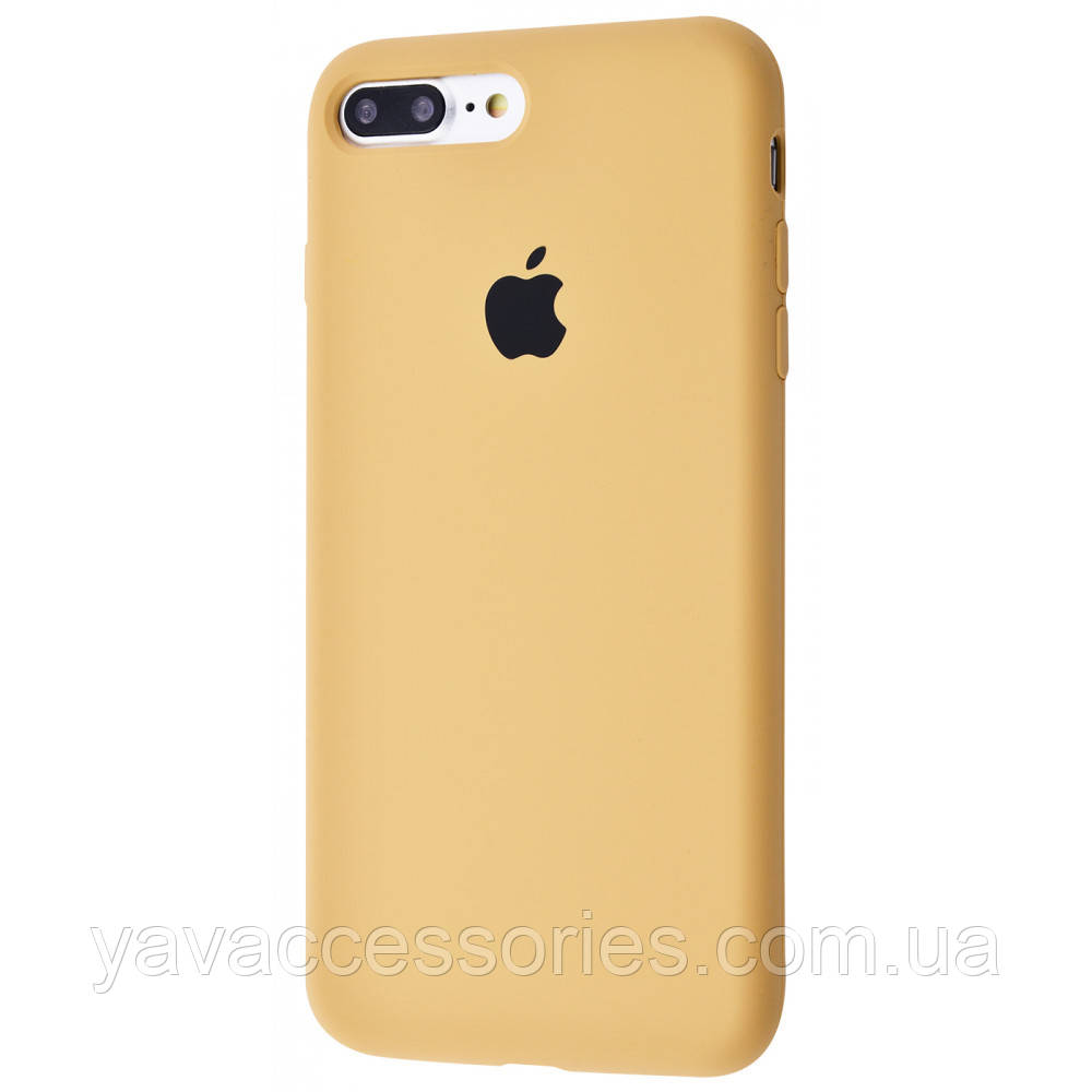 

Silicone Case Full Cover iPhone 7 Plus/8 Plus golden