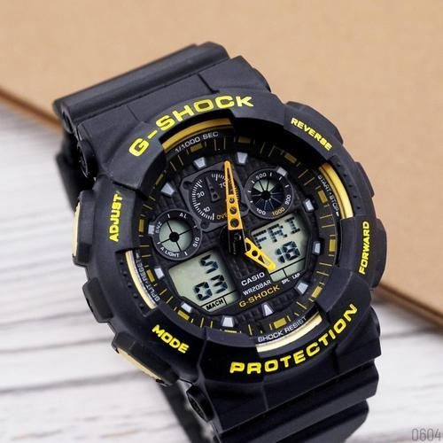 

Спортивные часы Casio G-Shock GA-100 Black-Yellow-Black