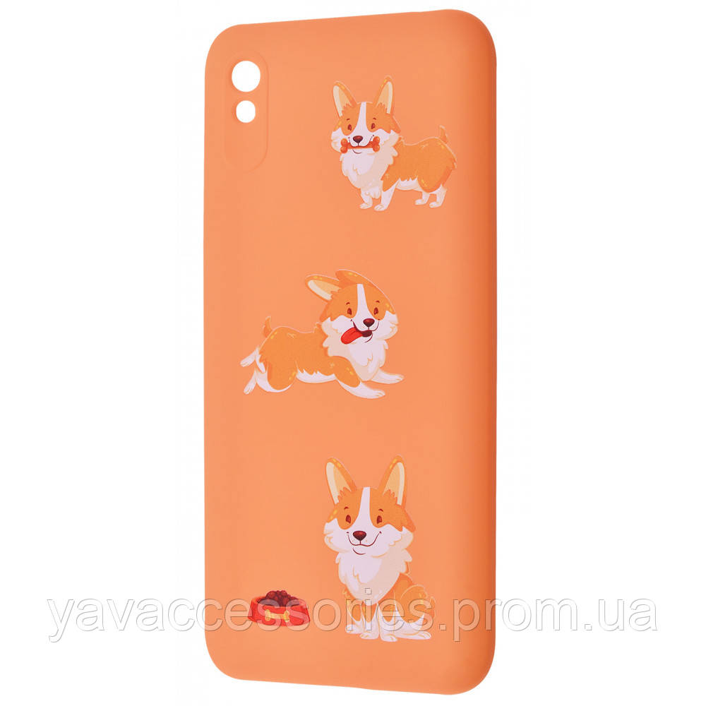 

WAVE Fancy Case (TPU) Xiaomi Redmi 9A cute_bears_light_purple corgi_peach