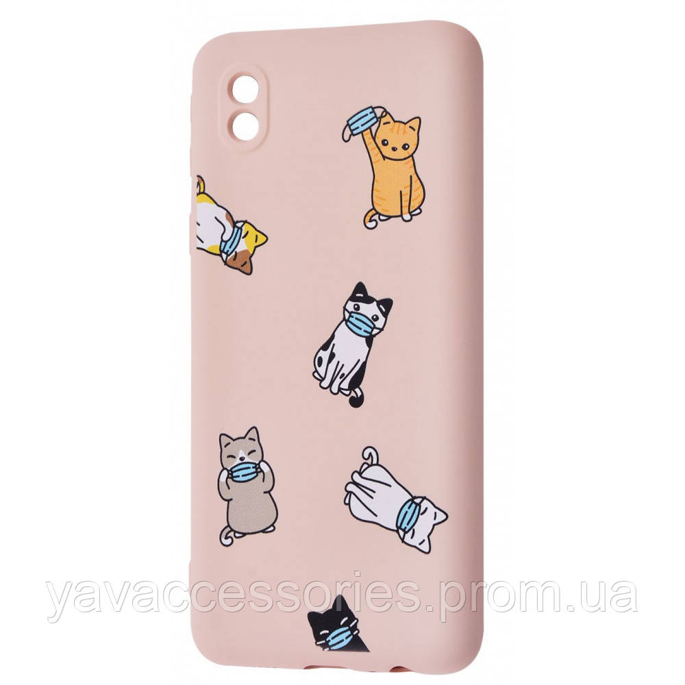 

WAVE Fancy Case (TPU) Xiaomi Mi Note 10 Lite cats_with_a_mask_pink_sand