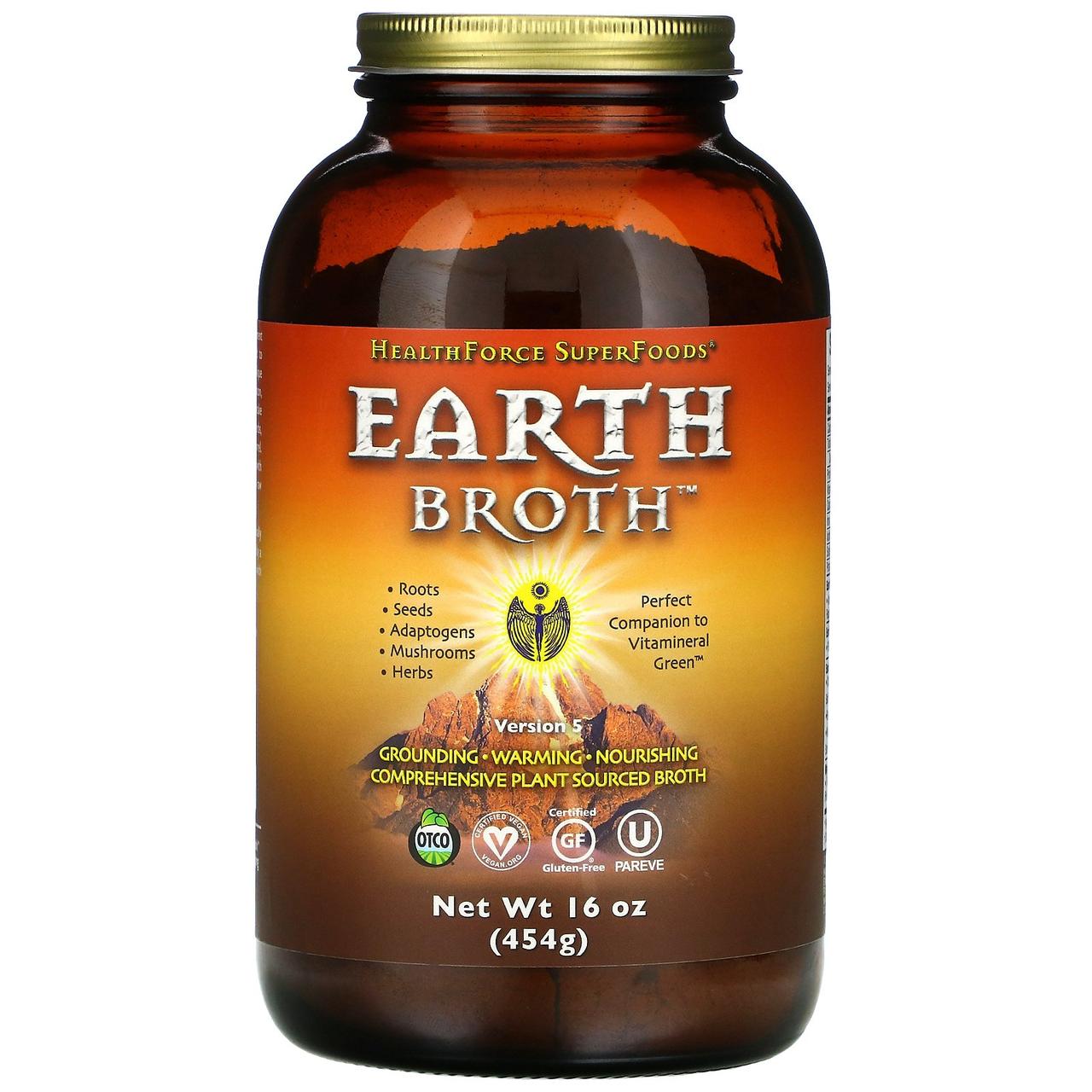 

HealthForce Superfoods, Earth Broth, сила земли, версия 5, 454 г (16 унций)