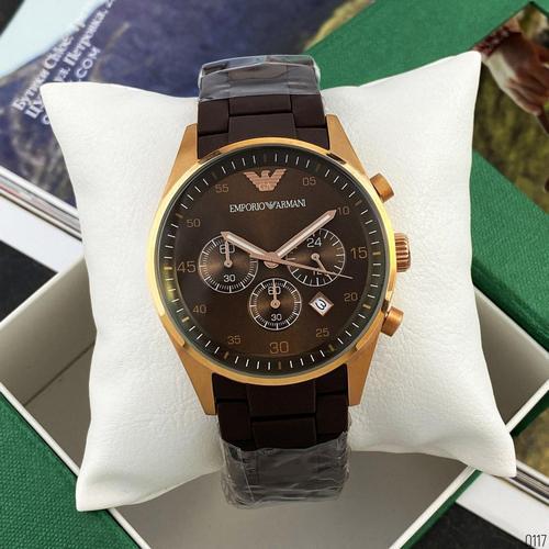 

Emporio Armani AR-5905 Gold-Brown Silicone