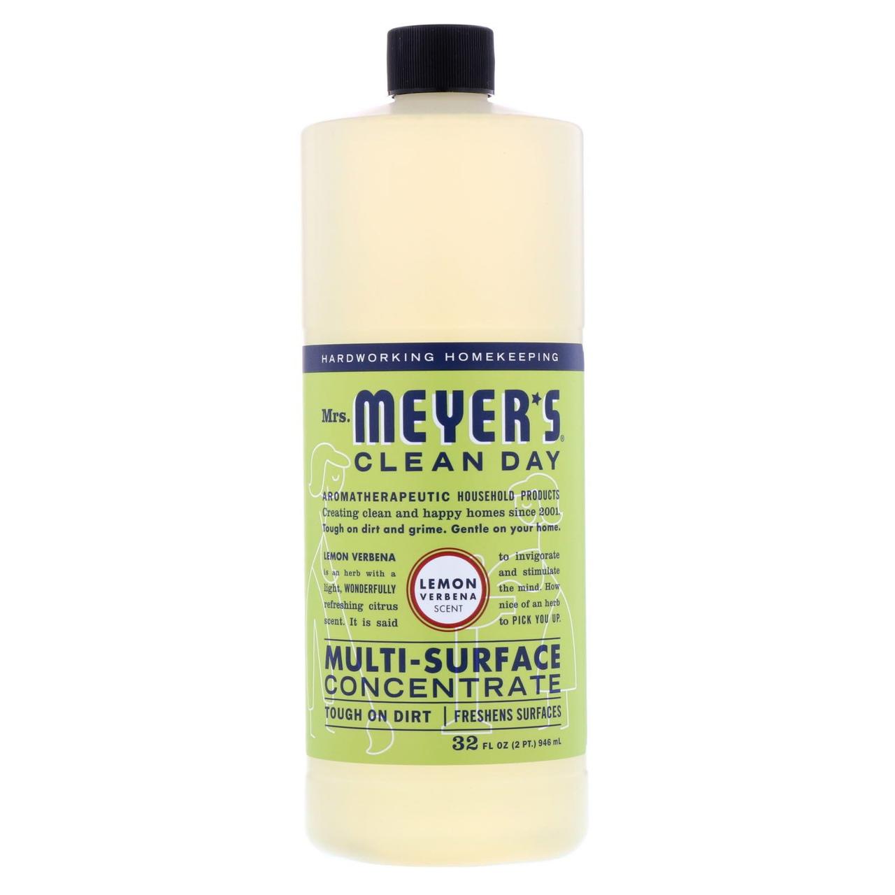 

Mrs. Meyers Clean Day, Multi-Surface Concentrated Cleaner, Lemon Verbena, 32 fl oz (946 ml)