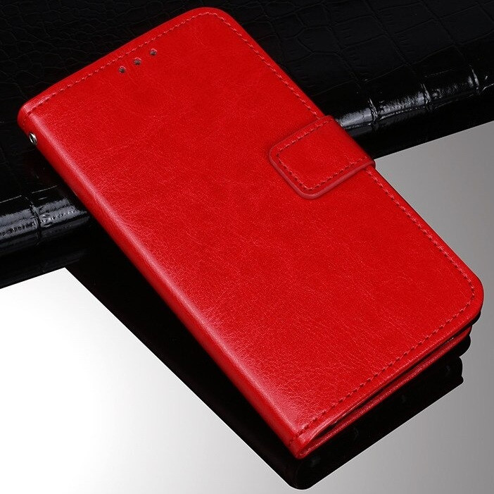 

Чехол Fiji Leather для Apple Iphone 12 книжка с визитницей красный