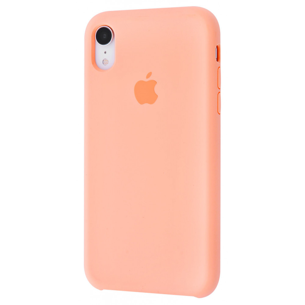 

Чехол iPhone X силиконовая накладка для телефона Silicone Case grapefruit, Разные цвета