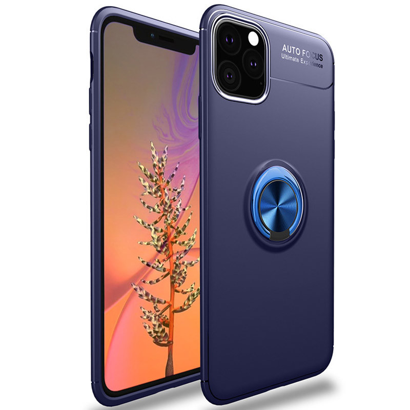 

Чехол Deen ColorRing под магнитный держатель (opp) для Apple iPhone 12 Pro / 12 (6.1"), Синий / синий