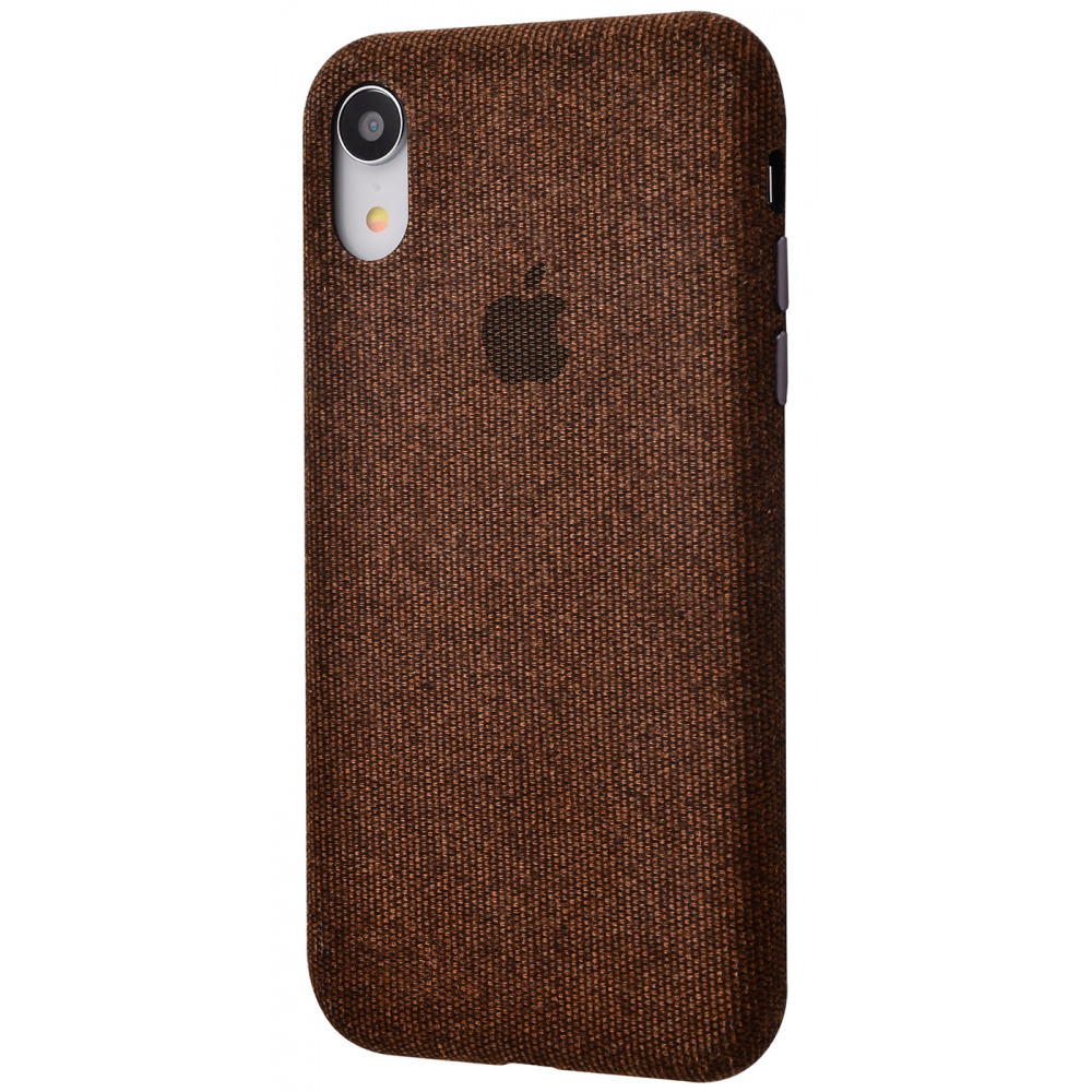 

Textile cover 360 Protect iPhone Xr brown