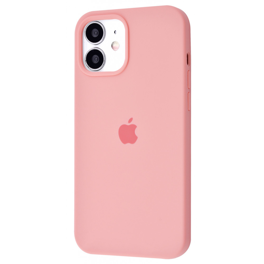 

Чехол накладка iPhone 12 mini Silicone Case Full Cover pink