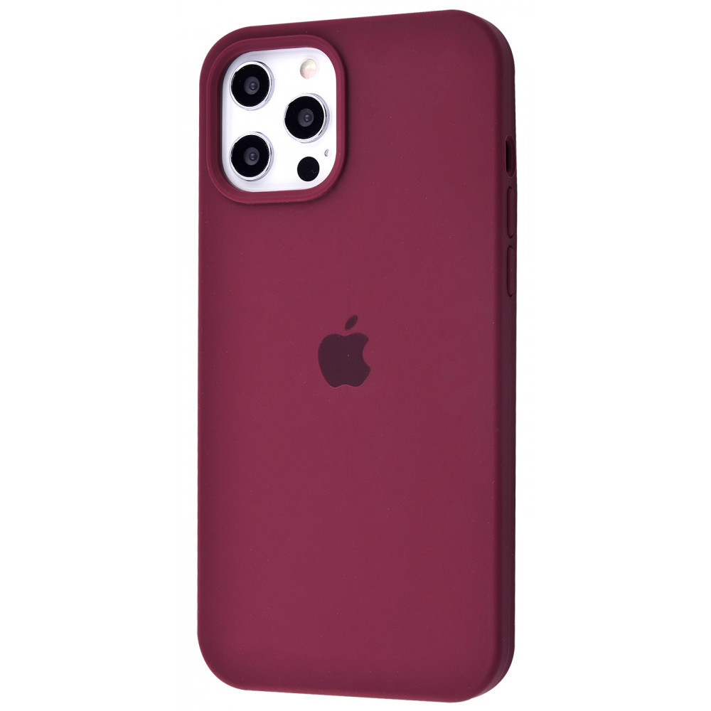 

Чехол накладка iPhone 12/12 Pro Silicone Case Full Cover iPhone 12/12 Pro plum