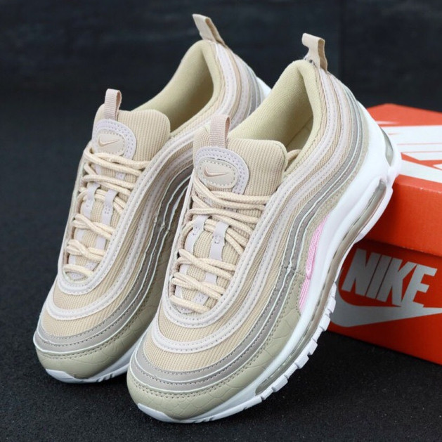 

Женские кроссовки в стиле Nike Air Max 97, бежевый, Вьетнам 40 (КД-4)м2