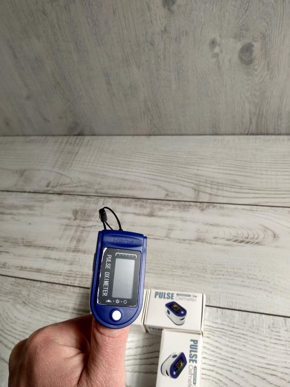 

Пульсоксиметр медицинский Fingertip Pulse Oximeter, Синий
