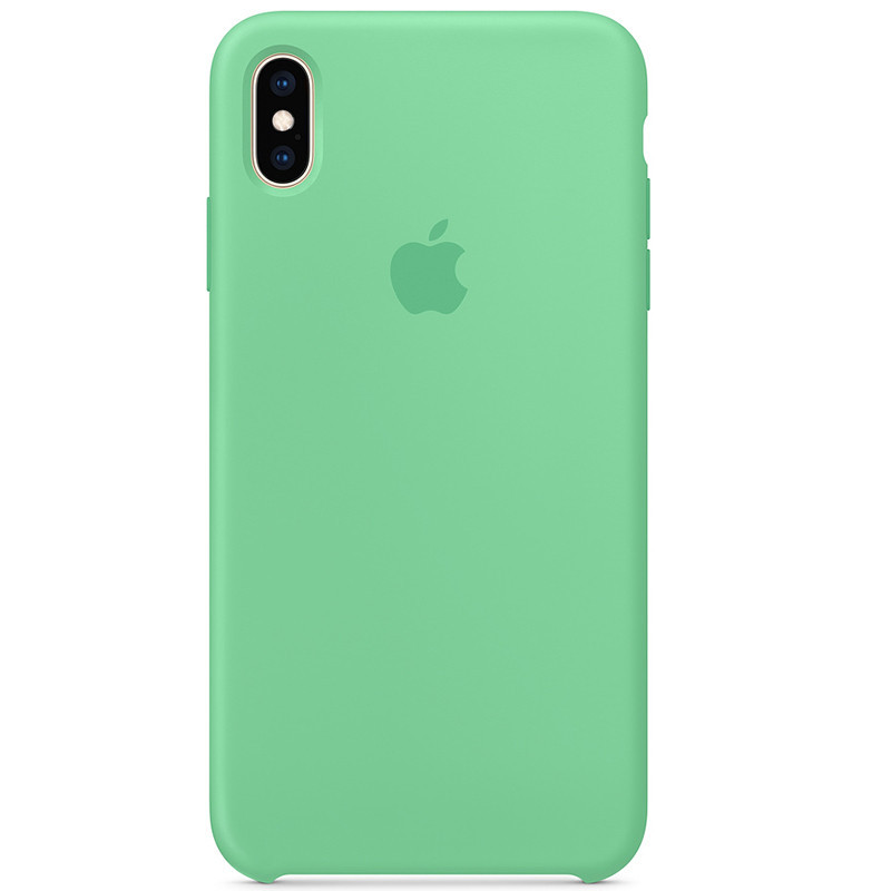 

Чехол Silicone case (AAA) для Apple iPhone X/Xs (5.8") ( цветов) Мятный