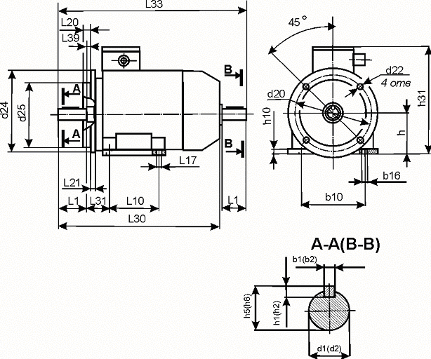 Электродвигатель переменного тока АИР 180 M6