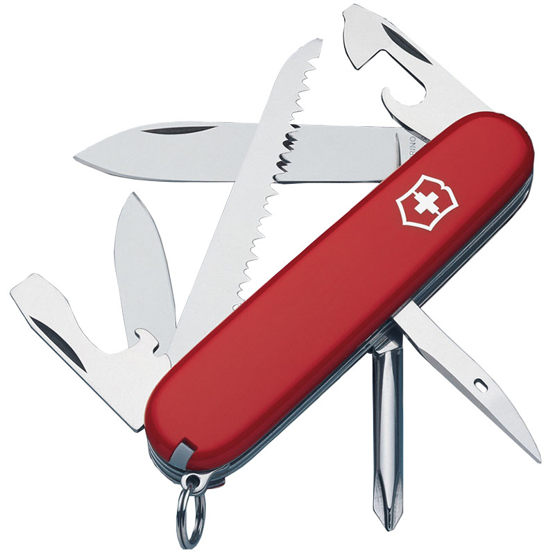 

Нож складной, мультитул Victorinox Hiker (91 мм,12 функций) 1.4613, Красный