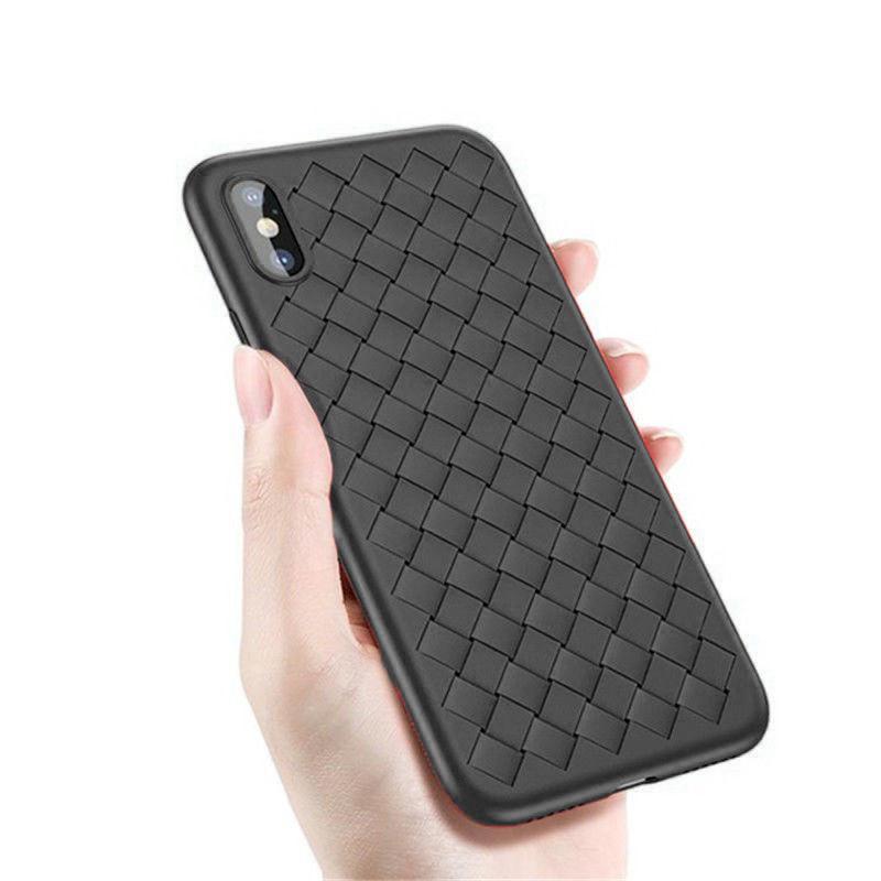 

Чехол накладка Baseus для iPhone X/XS Weaving Case black