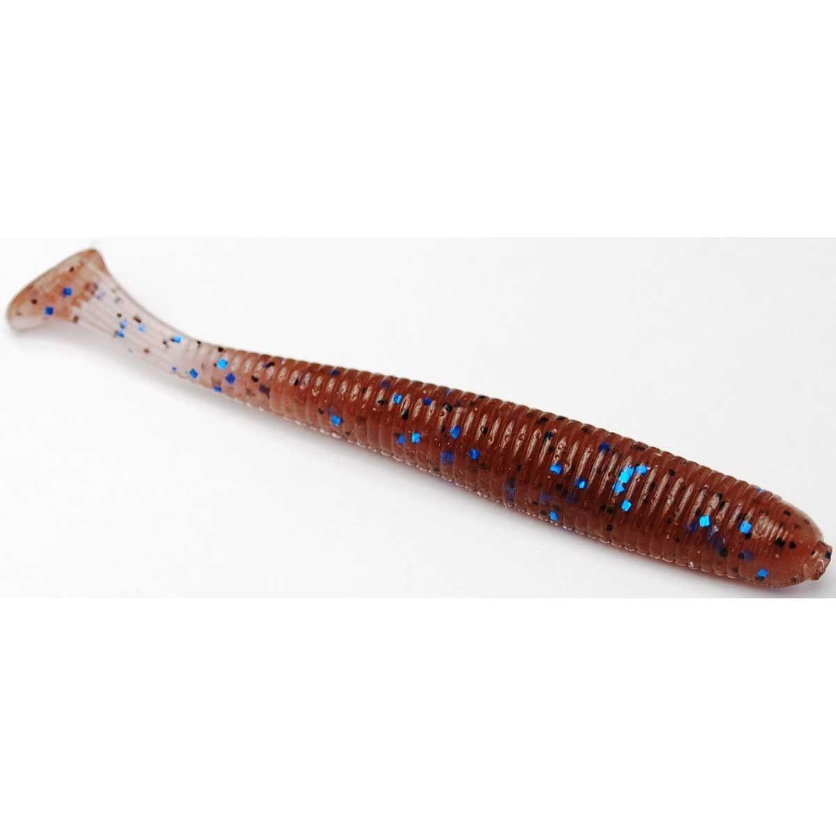 

".Приманка Bait Breath U30 Fish Tail Shad 2,8" (8шт.) (145 Cinnamon/Black・Blue Flake)