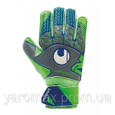 

Вратарские перчатки Uhlsport Tensiongreen Soft Pro Size 7 Green-Blue SKL41-227588