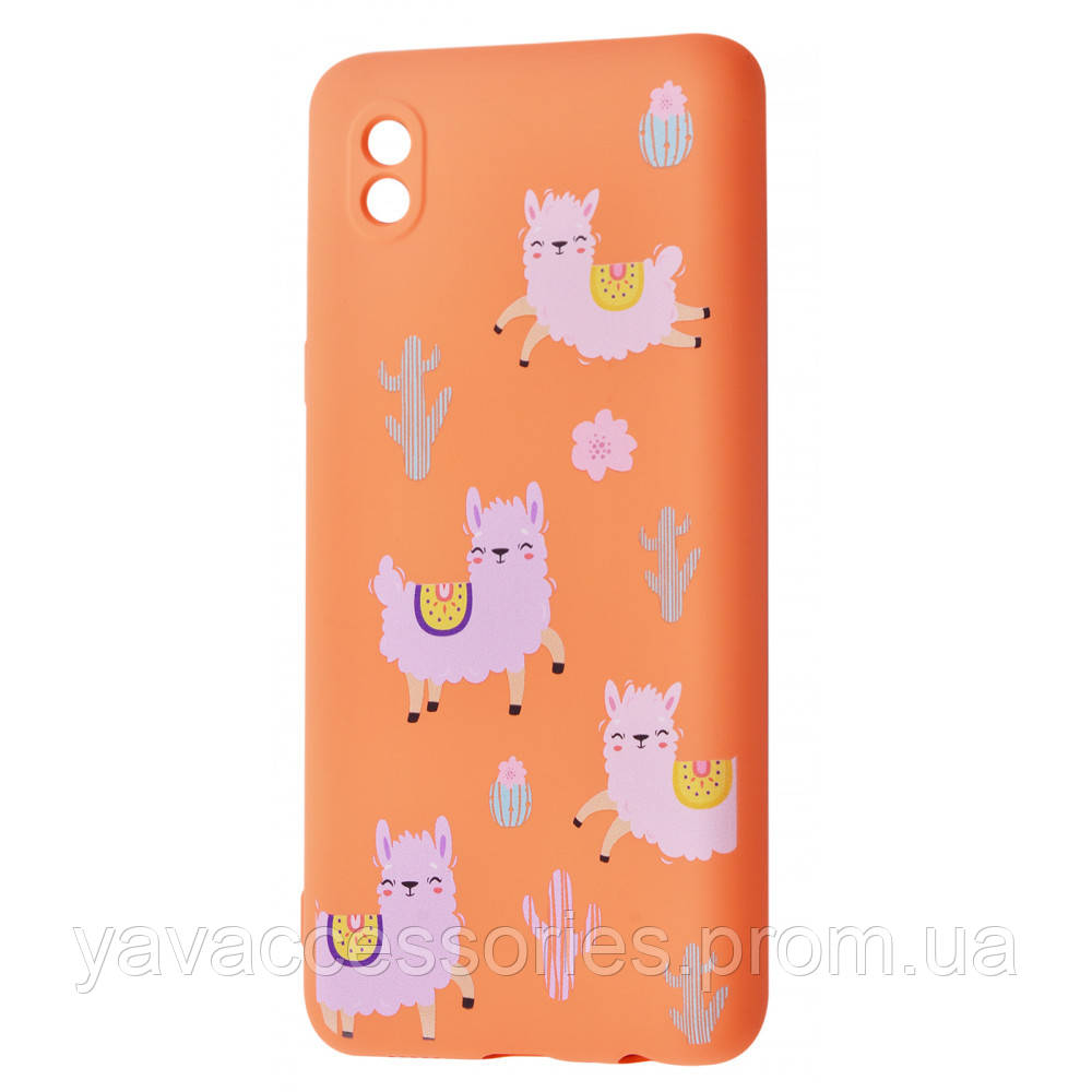 

WAVE Fancy Case (TPU) Samsung Galaxy A01 Core funny_llamas_peach