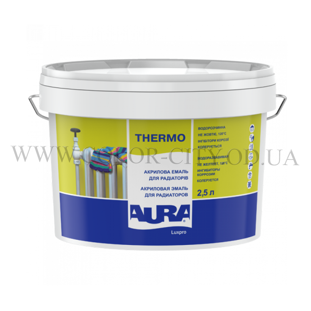 

Эмаль для радиаторов Aura Luxpro Thermo 2,5 л (Аура Люкспро Термо)