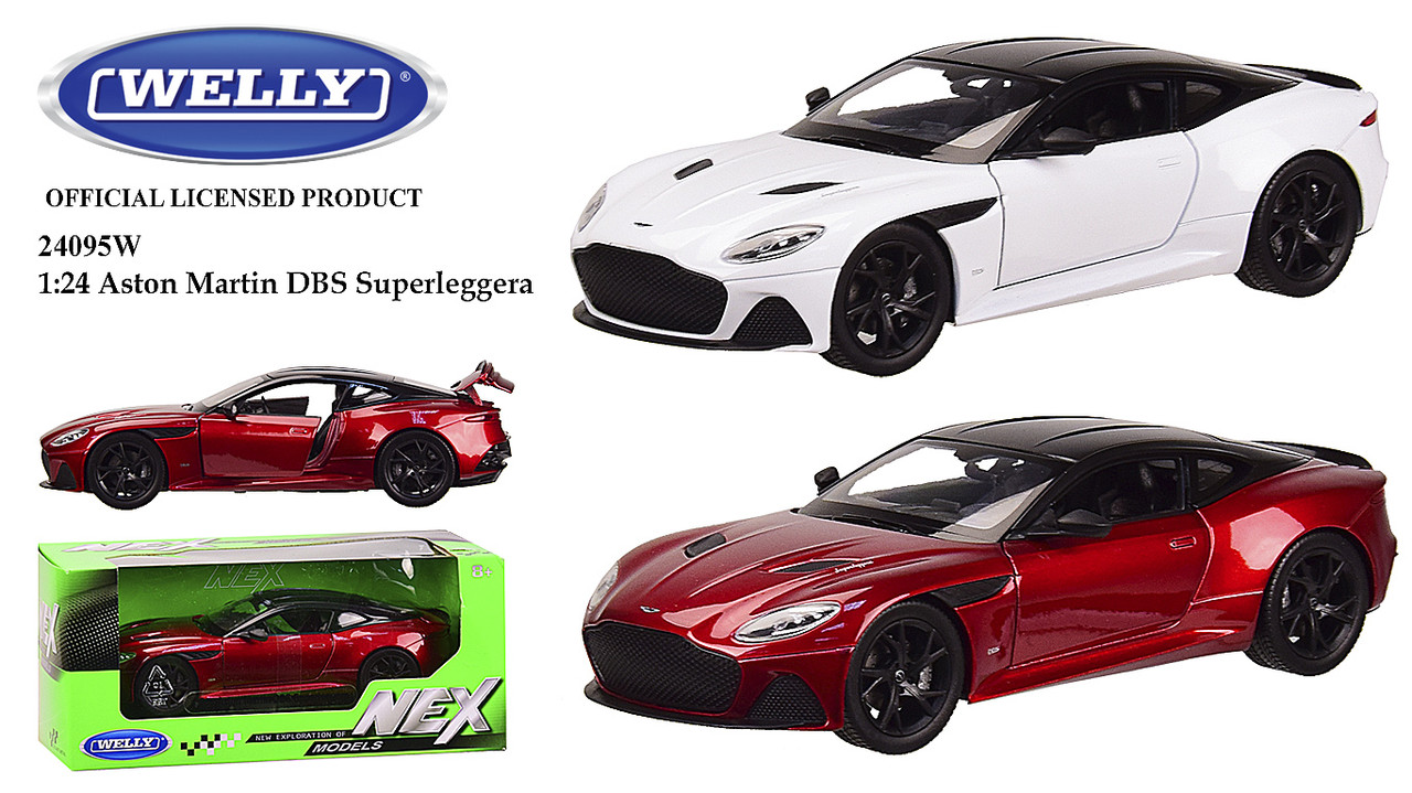 

Машина метал 24095W (24шт|4) "WELLY"1:24 ASTON MARTIN DBS SUPERLEGGERA,2 цвета,в кор. 23*11*10 см,