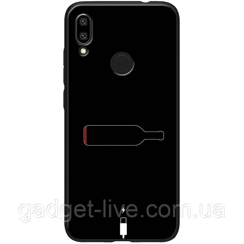 

TPU+PC чехол ForFun для Xiaomi Redmi 7, Бутылка / черный