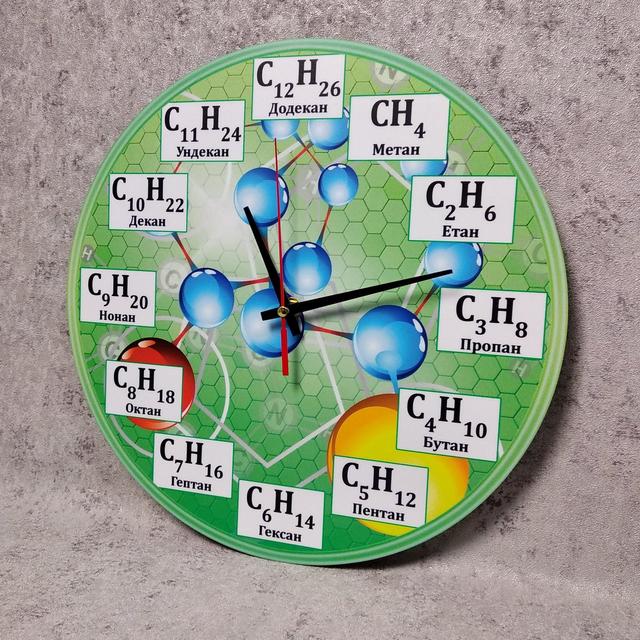 Настенные часы для Кабинета химии (Светло-зелёные)