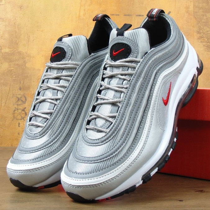 

Мужские кроссовки в стиле Nike Air Max 97, серебристый, Вьетнам (КД-4